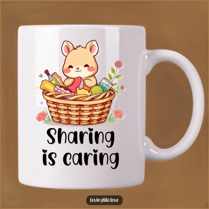 Funny Picnic Animal Mug: Content Sharing, Perfect Humorous Treat Gift